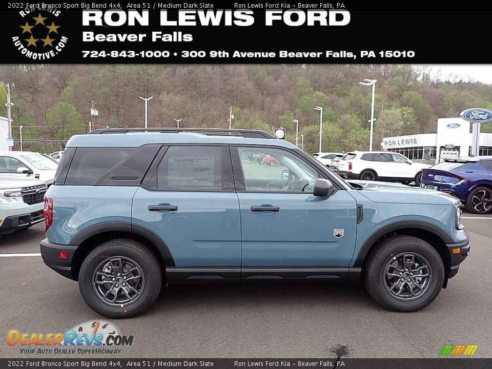 2022 Ford Bronco Sport Big Bend 4x4 Area 51 / Medium Dark Slate Photo #1