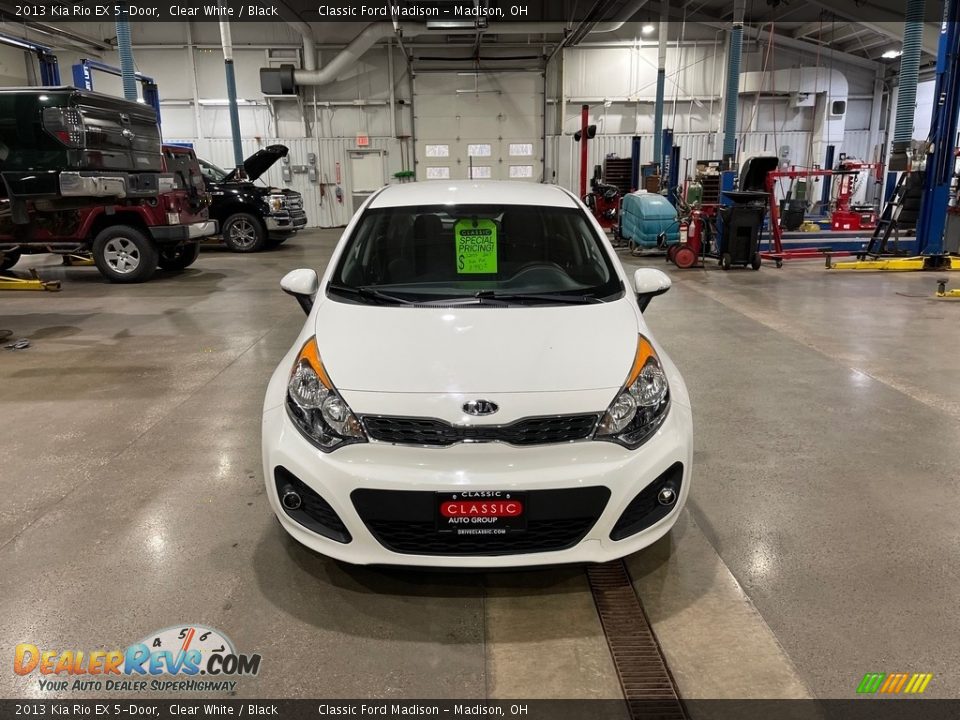 2013 Kia Rio EX 5-Door Clear White / Black Photo #1