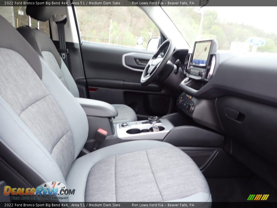 Front Seat of 2022 Ford Bronco Sport Big Bend 4x4 Photo #11