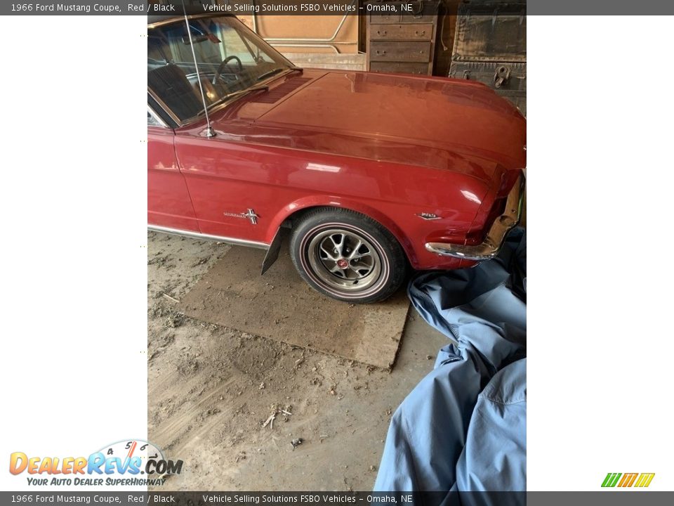 1966 Ford Mustang Coupe Red / Black Photo #9