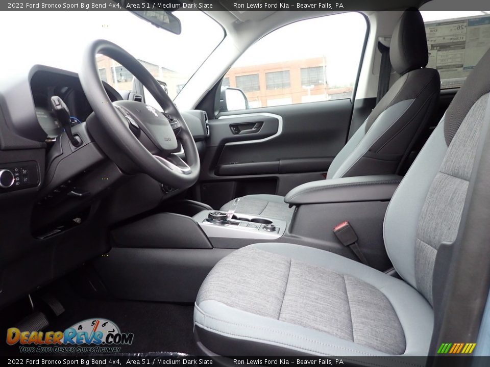 Front Seat of 2022 Ford Bronco Sport Big Bend 4x4 Photo #15