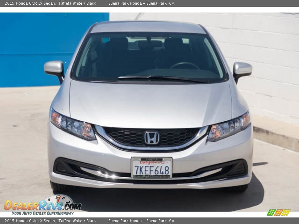 2015 Honda Civic LX Sedan Taffeta White / Black Photo #7