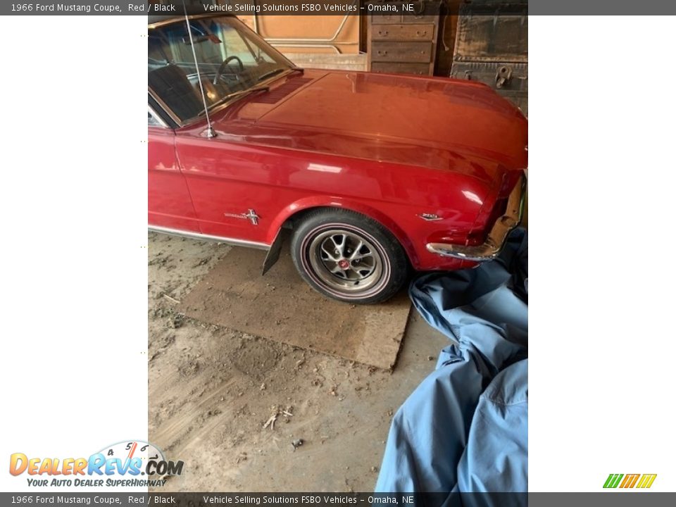 1966 Ford Mustang Coupe Red / Black Photo #12