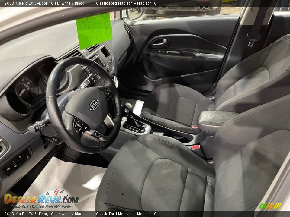 2013 Kia Rio EX 5-Door Clear White / Black Photo #10