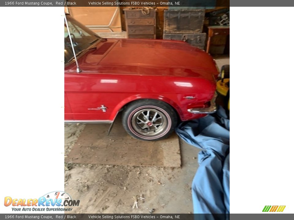 1966 Ford Mustang Coupe Red / Black Photo #13