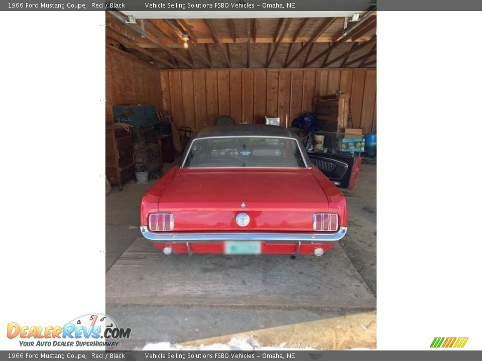 1966 Ford Mustang Coupe Red / Black Photo #14