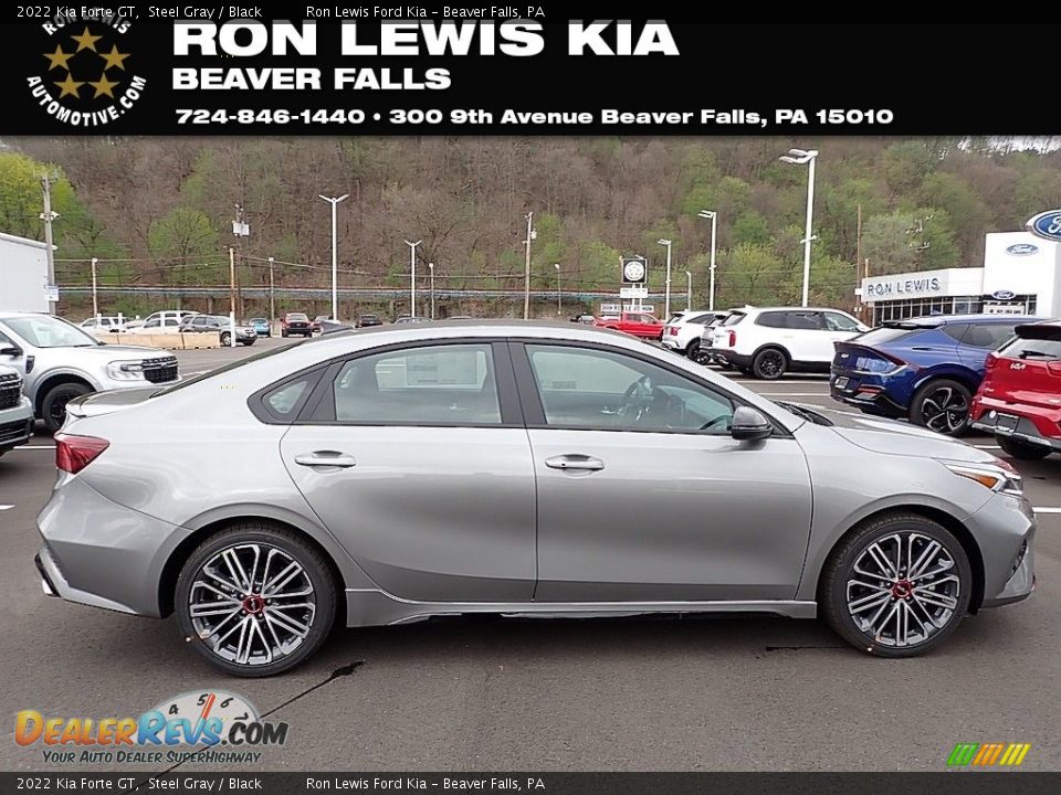 2022 Kia Forte GT Steel Gray / Black Photo #1