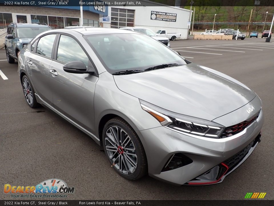 2022 Kia Forte GT Steel Gray / Black Photo #2