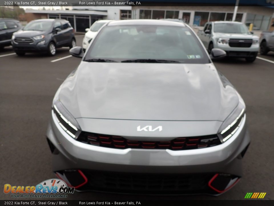 2022 Kia Forte GT Steel Gray / Black Photo #3