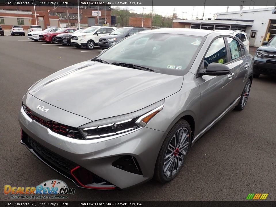 2022 Kia Forte GT Steel Gray / Black Photo #4