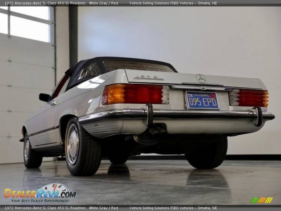 1972 Mercedes-Benz SL Class 450 SL Roadster White Gray / Red Photo #5