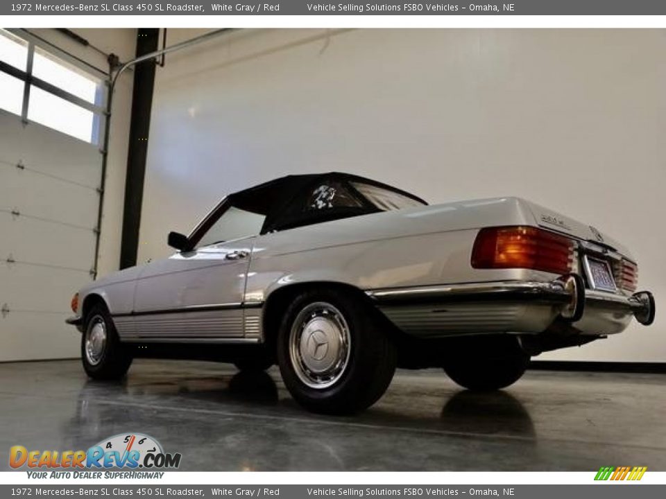 1972 Mercedes-Benz SL Class 450 SL Roadster White Gray / Red Photo #6