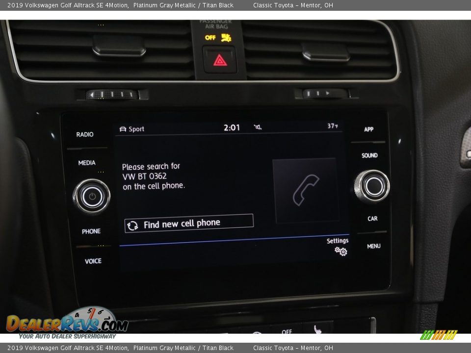 2019 Volkswagen Golf Alltrack SE 4Motion Platinum Gray Metallic / Titan Black Photo #11