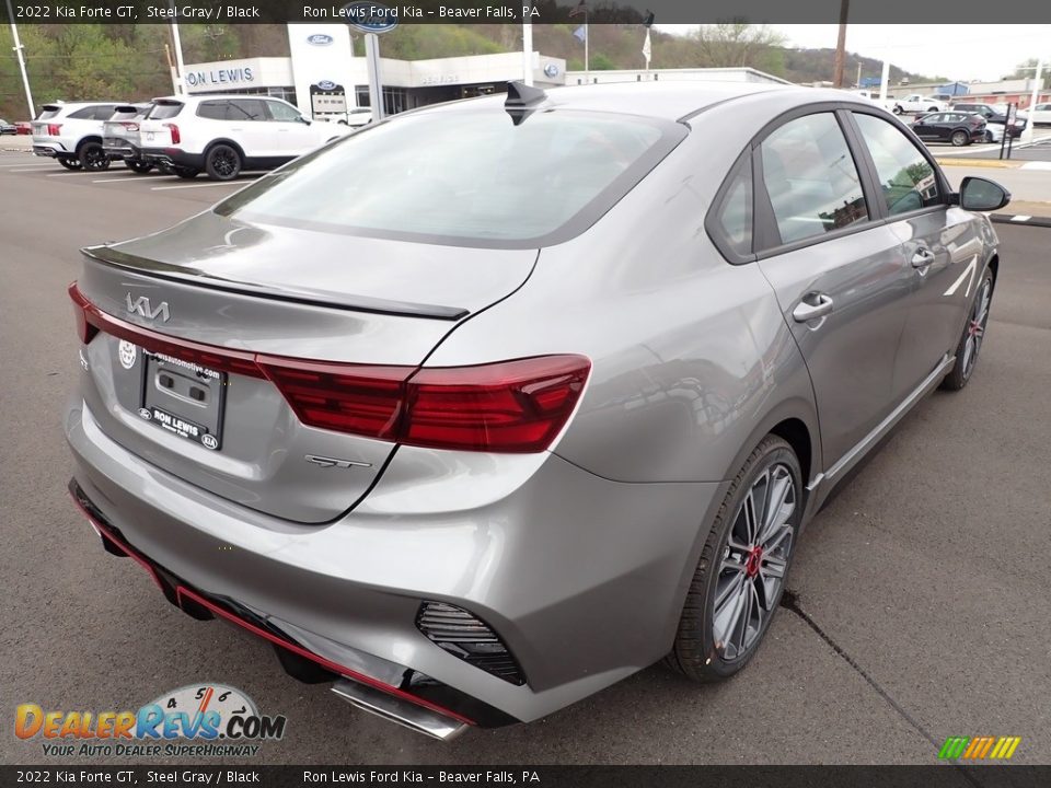 2022 Kia Forte GT Steel Gray / Black Photo #8