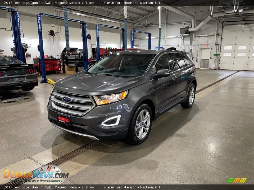 2017 Ford Edge Titanium AWD Magnetic Metallic / Ebony Photo #1