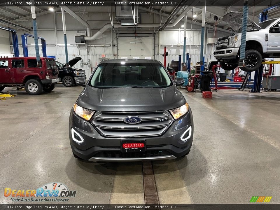 2017 Ford Edge Titanium AWD Magnetic Metallic / Ebony Photo #2