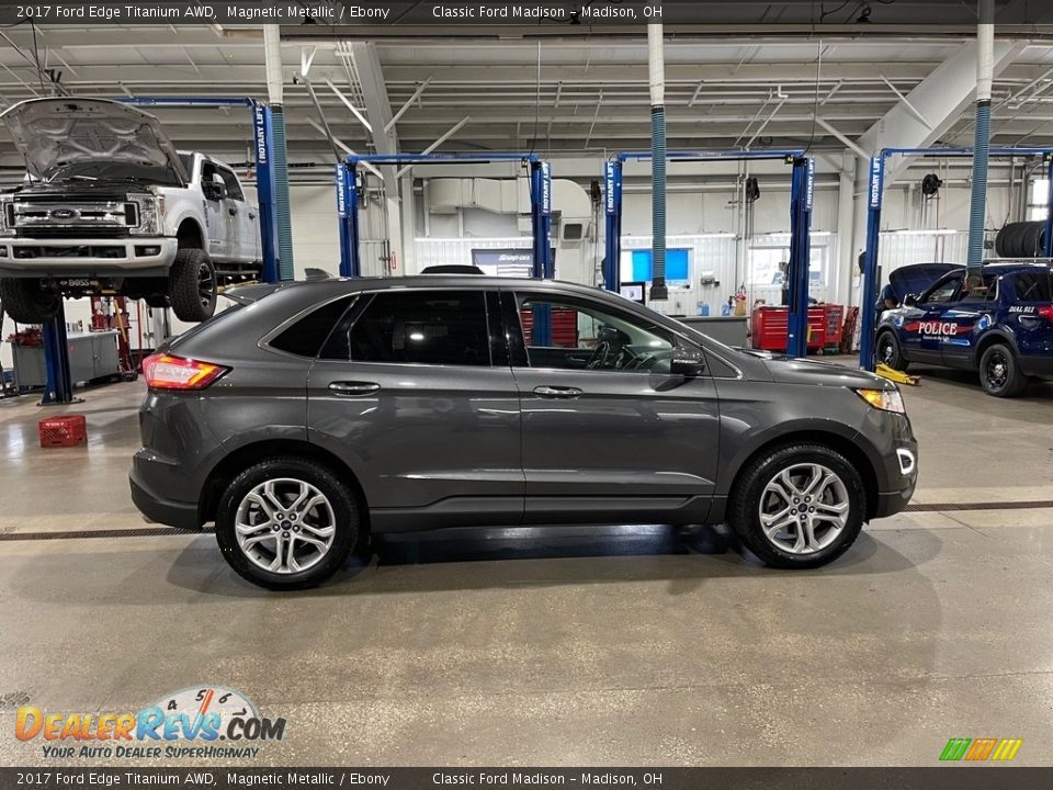 2017 Ford Edge Titanium AWD Magnetic Metallic / Ebony Photo #4