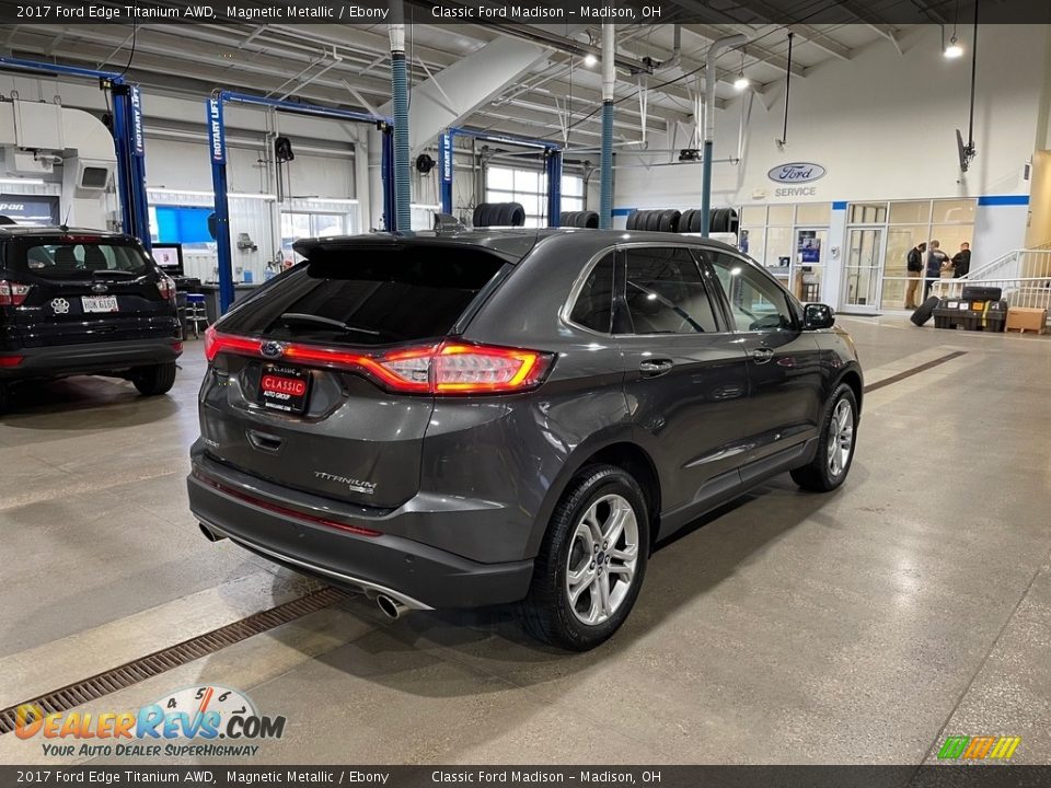 2017 Ford Edge Titanium AWD Magnetic Metallic / Ebony Photo #5