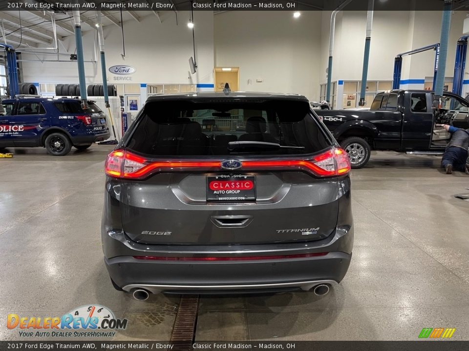 2017 Ford Edge Titanium AWD Magnetic Metallic / Ebony Photo #6