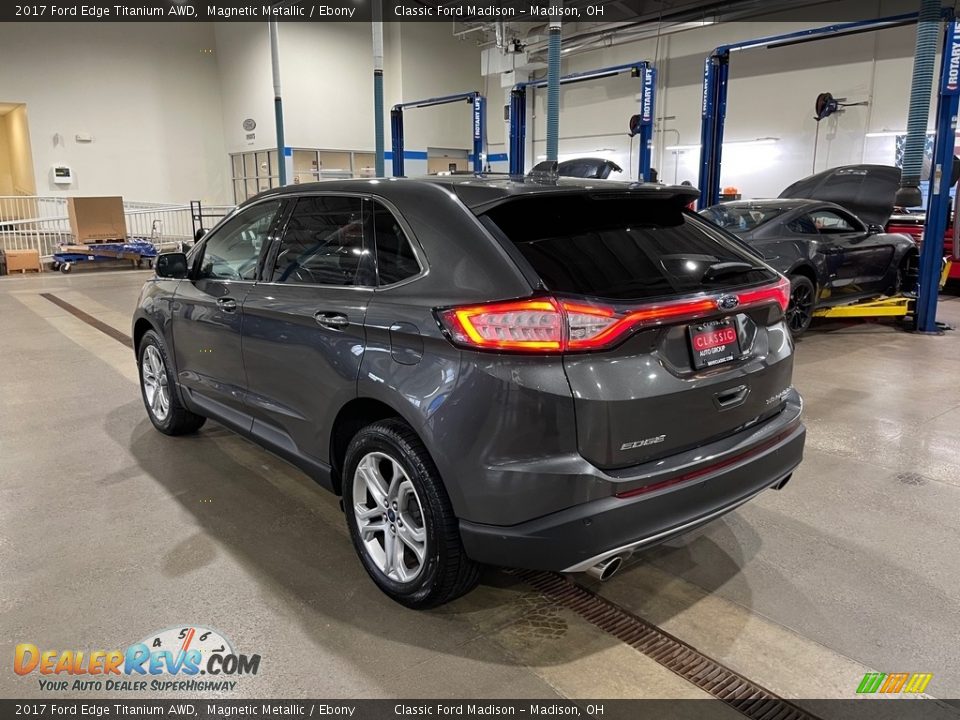 2017 Ford Edge Titanium AWD Magnetic Metallic / Ebony Photo #7