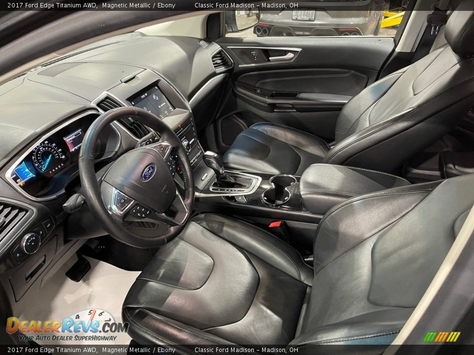 2017 Ford Edge Titanium AWD Magnetic Metallic / Ebony Photo #10