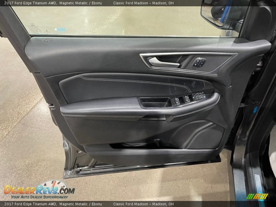 2017 Ford Edge Titanium AWD Magnetic Metallic / Ebony Photo #11