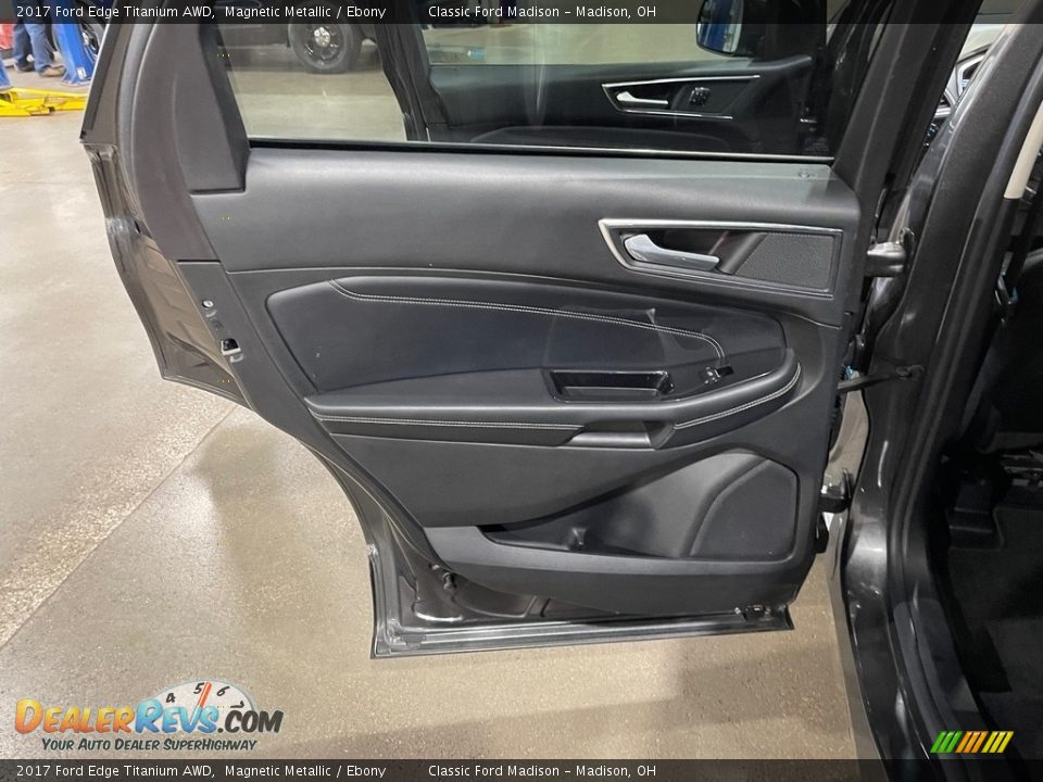 2017 Ford Edge Titanium AWD Magnetic Metallic / Ebony Photo #13