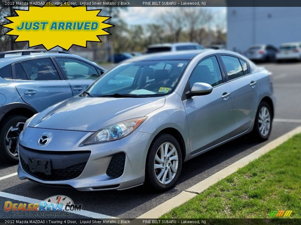 2012 Mazda MAZDA3 i Touring 4 Door Liquid Silver Metallic / Black Photo #1