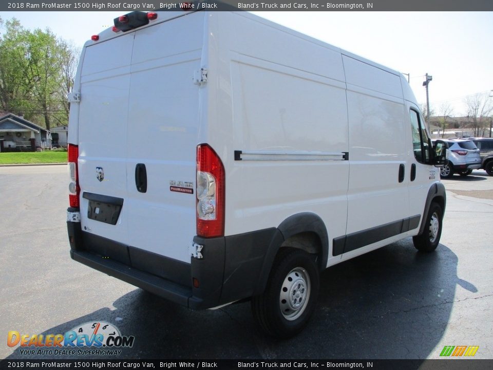 2018 Ram ProMaster 1500 High Roof Cargo Van Bright White / Black Photo #4