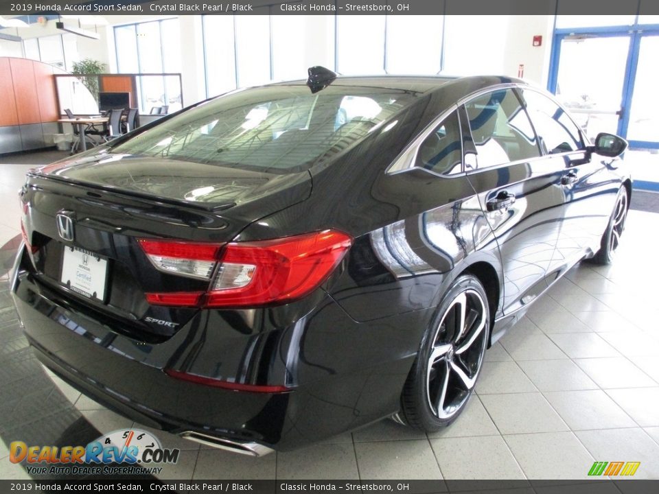 2019 Honda Accord Sport Sedan Crystal Black Pearl / Black Photo #7