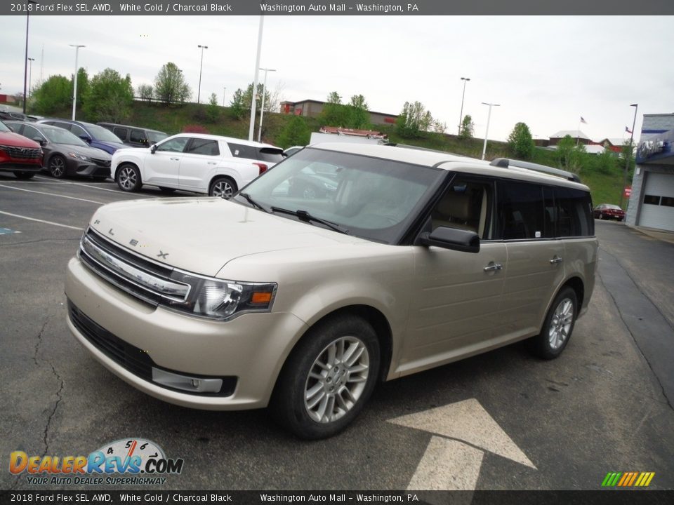 2018 Ford Flex SEL AWD White Gold / Charcoal Black Photo #4