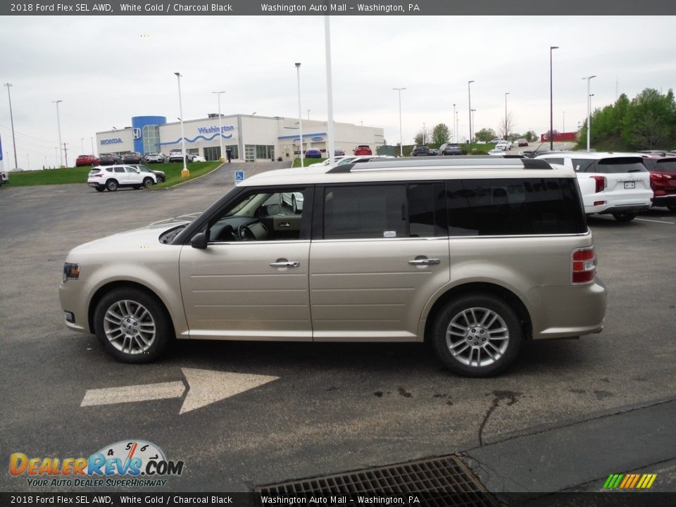 2018 Ford Flex SEL AWD White Gold / Charcoal Black Photo #5