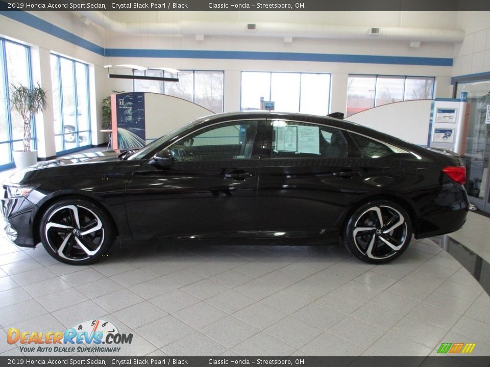 2019 Honda Accord Sport Sedan Crystal Black Pearl / Black Photo #10