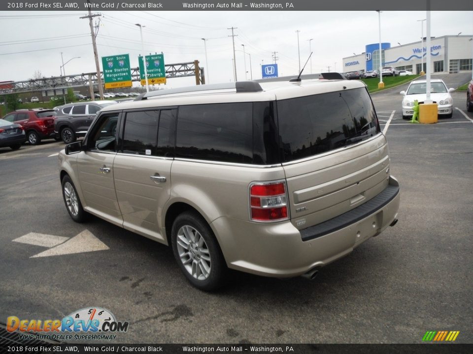 2018 Ford Flex SEL AWD White Gold / Charcoal Black Photo #7