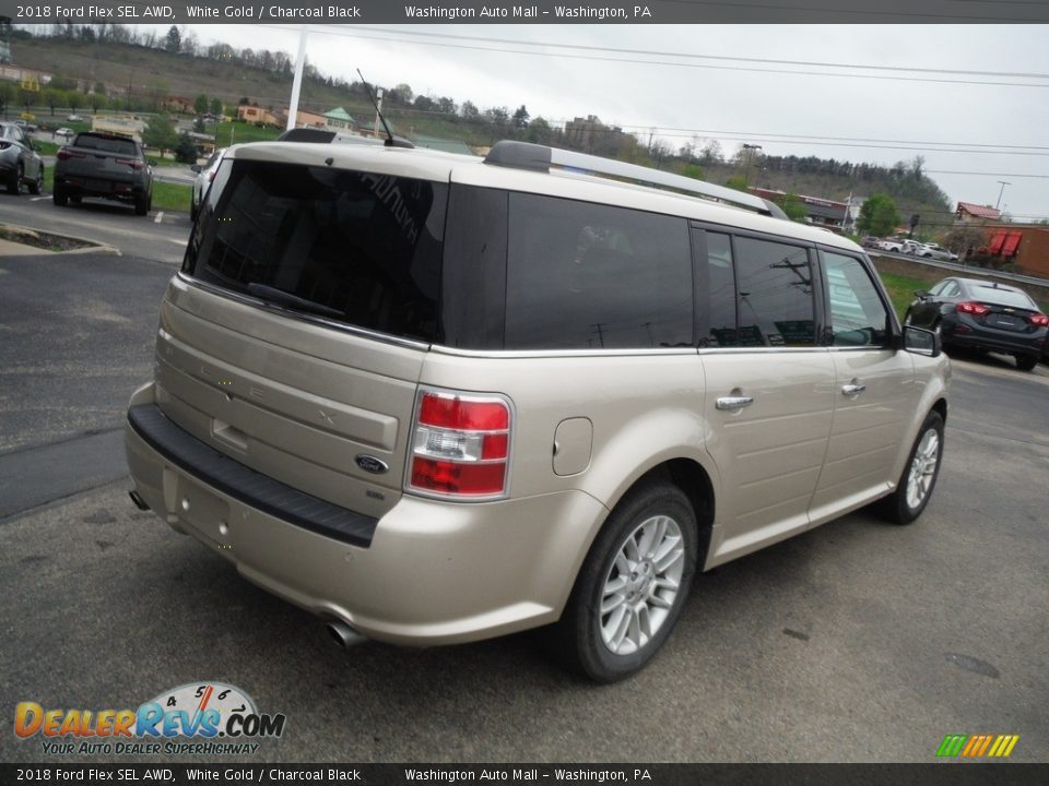 2018 Ford Flex SEL AWD White Gold / Charcoal Black Photo #8