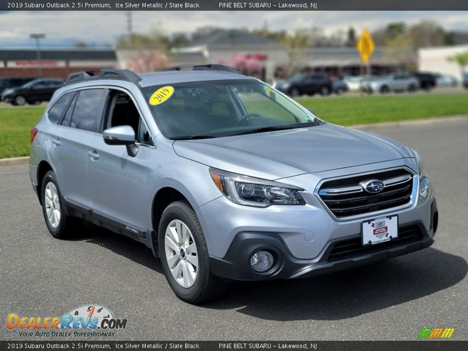 2019 Subaru Outback 2.5i Premium Ice Silver Metallic / Slate Black Photo #12