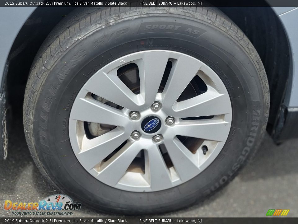 2019 Subaru Outback 2.5i Premium Ice Silver Metallic / Slate Black Photo #20