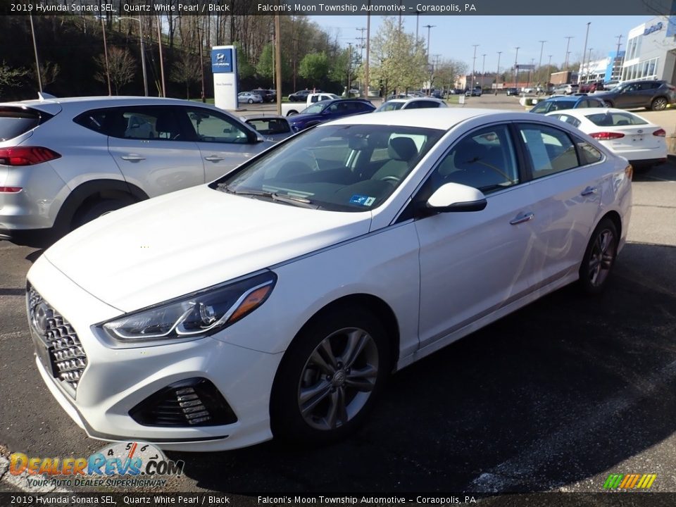 2019 Hyundai Sonata SEL Quartz White Pearl / Black Photo #1