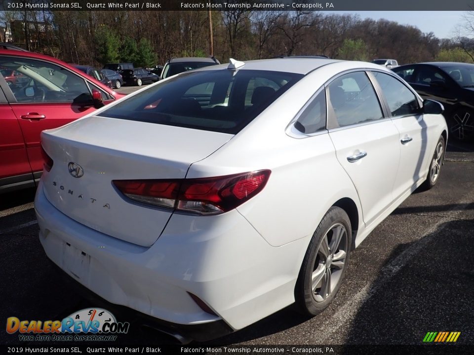 2019 Hyundai Sonata SEL Quartz White Pearl / Black Photo #4