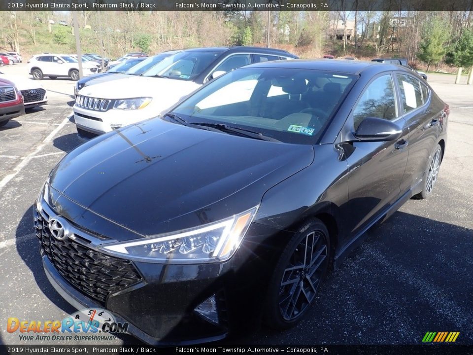 2019 Hyundai Elantra Sport Phantom Black / Black Photo #1