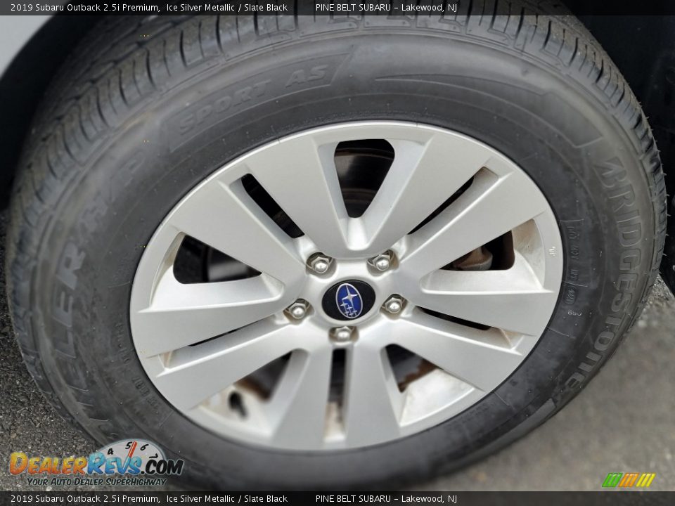 2019 Subaru Outback 2.5i Premium Ice Silver Metallic / Slate Black Photo #28