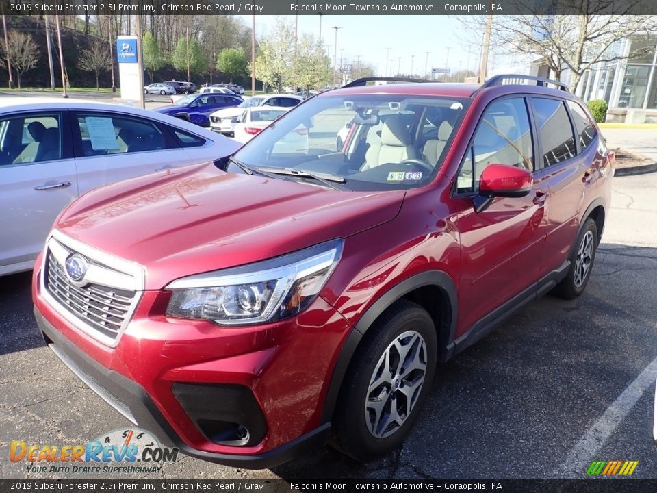 2019 Subaru Forester 2.5i Premium Crimson Red Pearl / Gray Photo #1