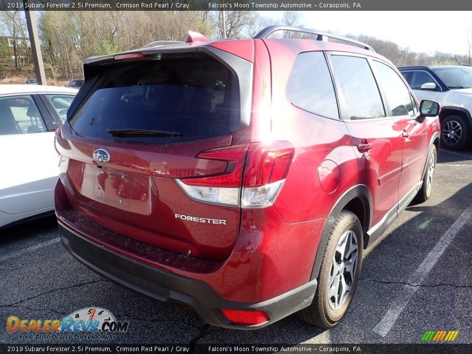 2019 Subaru Forester 2.5i Premium Crimson Red Pearl / Gray Photo #4