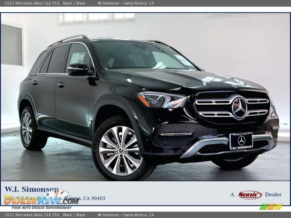 2022 Mercedes-Benz GLE 350 Black / Black Photo #1