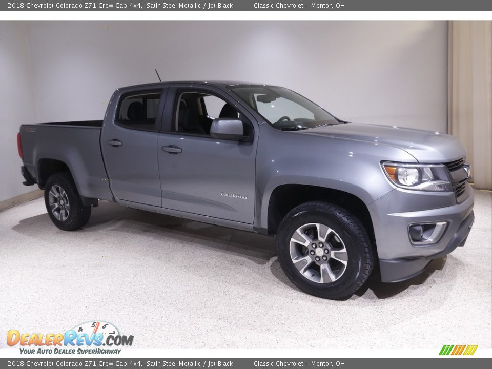 2018 Chevrolet Colorado Z71 Crew Cab 4x4 Satin Steel Metallic / Jet Black Photo #1