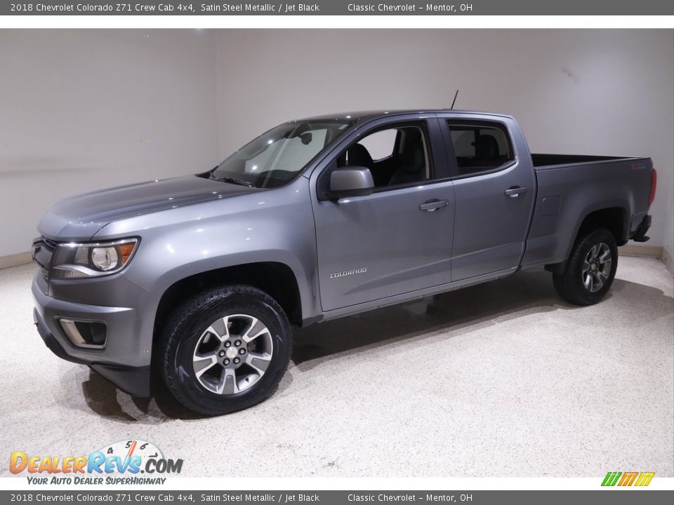 2018 Chevrolet Colorado Z71 Crew Cab 4x4 Satin Steel Metallic / Jet Black Photo #3