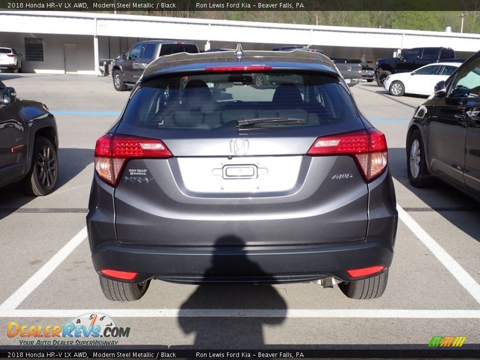 2018 Honda HR-V LX AWD Modern Steel Metallic / Black Photo #2