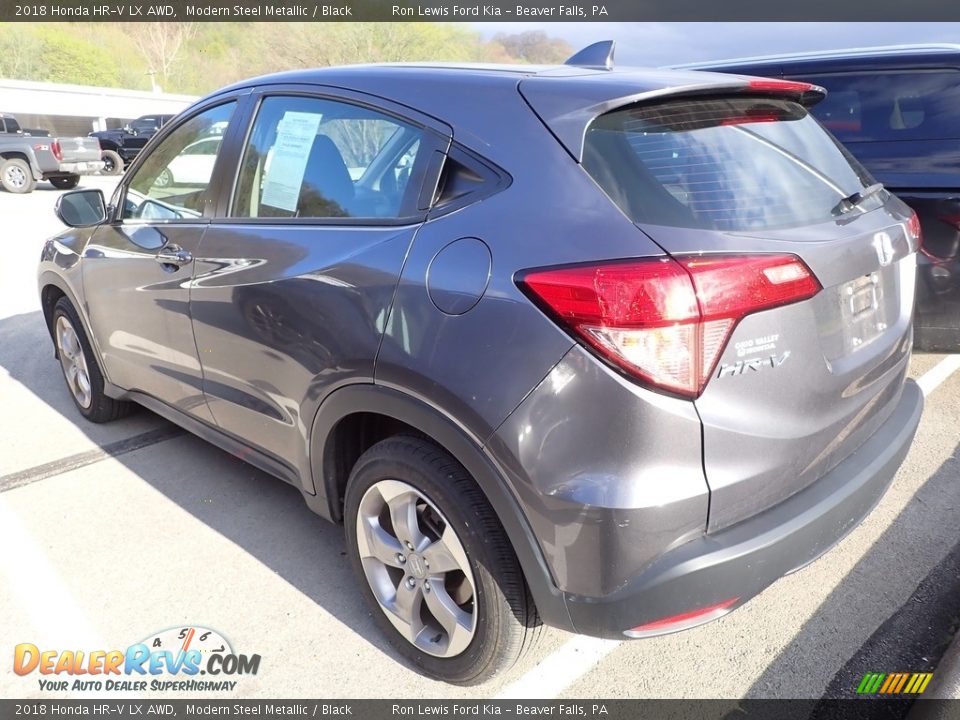 2018 Honda HR-V LX AWD Modern Steel Metallic / Black Photo #3