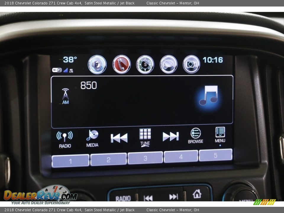 2018 Chevrolet Colorado Z71 Crew Cab 4x4 Satin Steel Metallic / Jet Black Photo #11