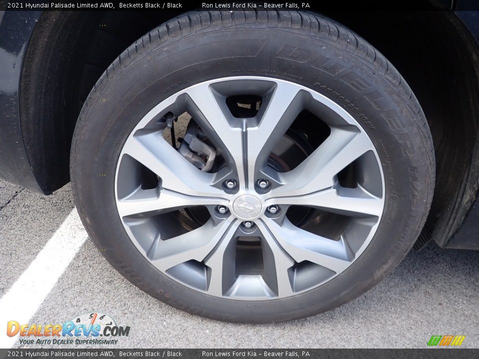 2021 Hyundai Palisade Limited AWD Becketts Black / Black Photo #5